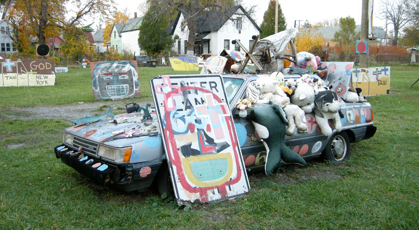 Decorated Toyota at the Heidelberg Project