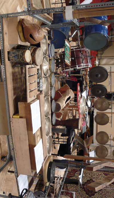 Some of Amadinda Percussion Group's instruments.
