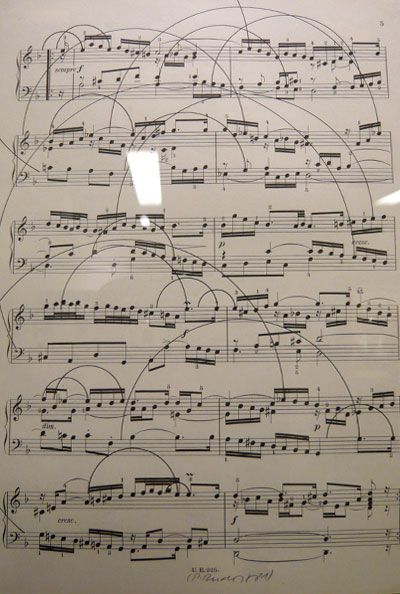 Score by Czech artist Pavel Rudolf