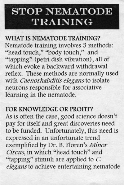 What is Nematode training?