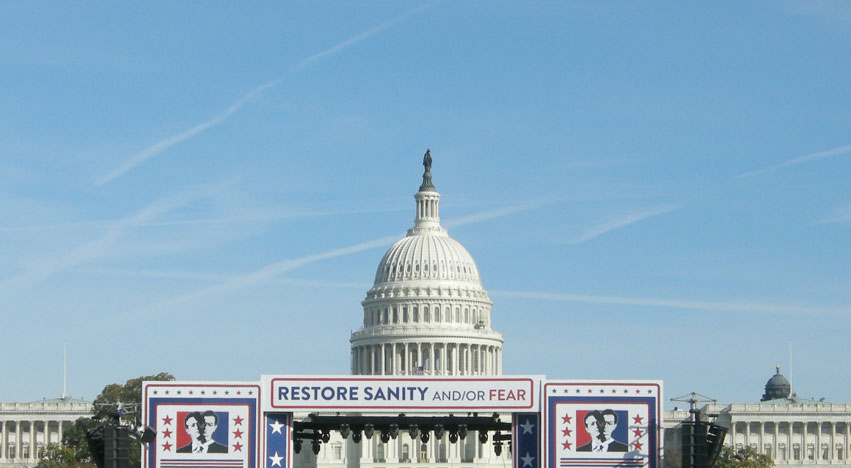 Restore Santy and/or Fear signage/stage in front of the US Capitol Building. Photo by Haoyan of America