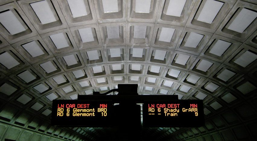 Washington D.C. metro subway station. Photo by Haoyan of America