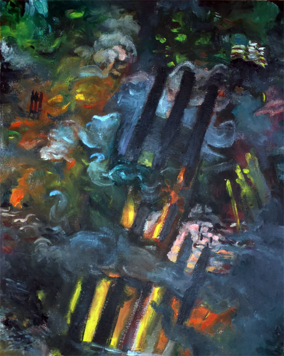 Burning Inferno painting, contributed by Emily Becklin